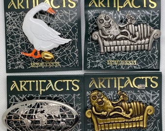 JJ Artifacts Jewelry *Your Choice* Goose Pin, World Pin, Couch Potato Pins, brooch, lapel pin, Gift Idea, vintage Pin