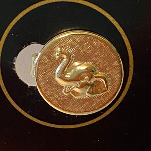Vintage Republican Contribution Tie Clip, Elephant Clip, Gold Tone Pin, Gift Idea, Political Memorabilia, political collectables