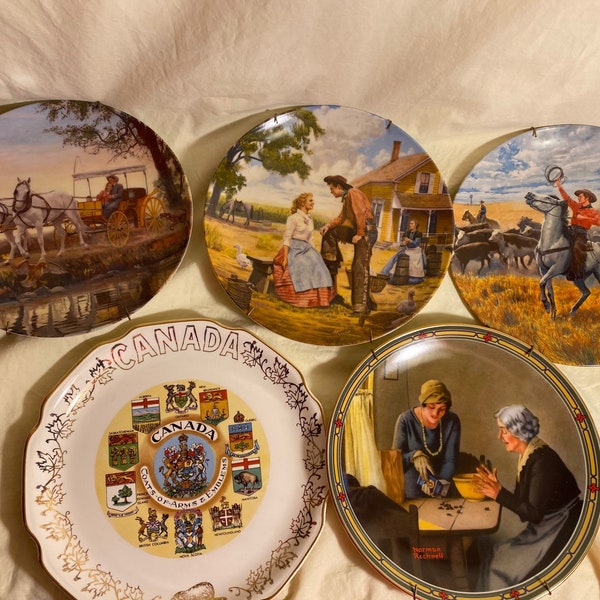 Collector’s Plates *You Choose Family's Full Measure, Canada, Knowles, Mort Kunstler, Oh What A Beautiful Mornin, Surrey with the Fringe Top