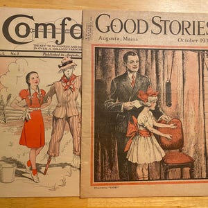 Two Vintage Magazines, Good Stories Oct 1932 & COMFORT May 1938 Edwin John Prittie, Gift Idea, Short Stories, Home and Health