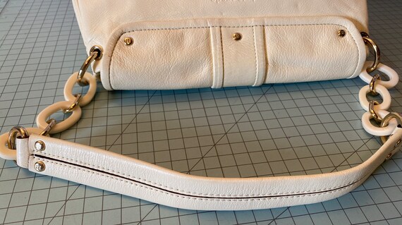 Kate Spade Purse, Leather shoulder bag, Creamy Wh… - image 9