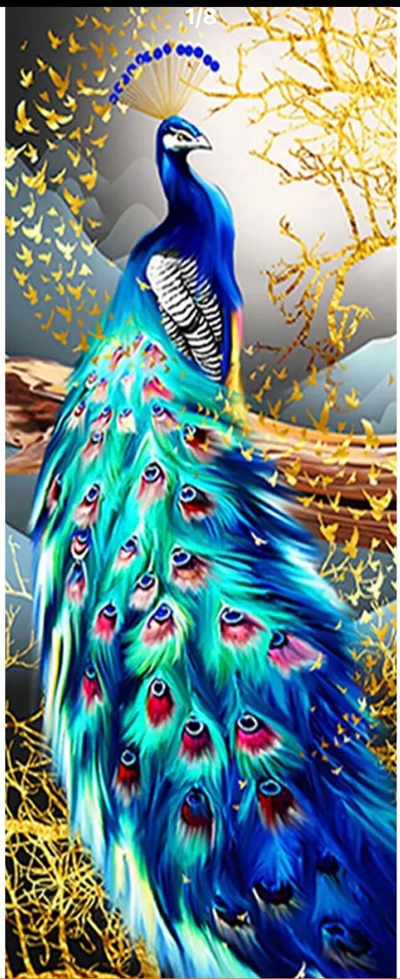 Peacock Diamond Art Kit, Bird Diamond Painting Kit, Peacock Art, Gift Idea,  Wall Decor, Mosaic Art -  Finland