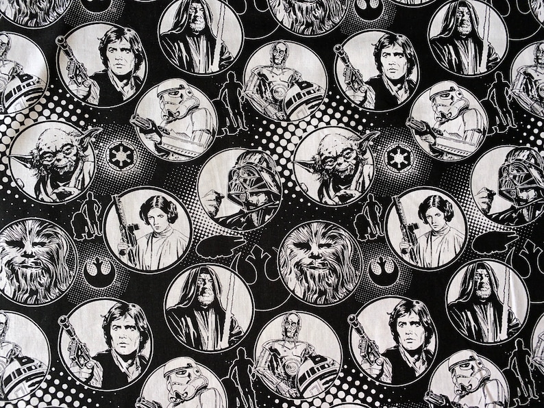 Star Wars Cotton Fabric Fat Quarter By the Yard quilting Etsy