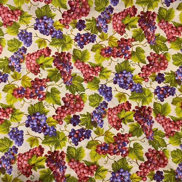 Grape Fabric Etsy
