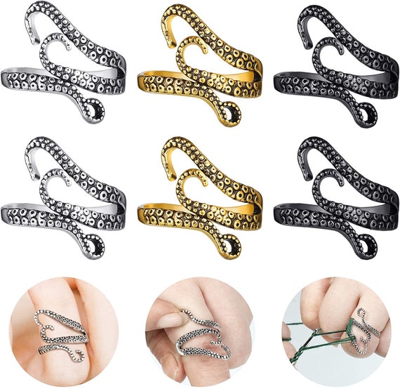 Yarn Guide Ring Adjustable Crochet Loop Rings Yarn Guide Etsy