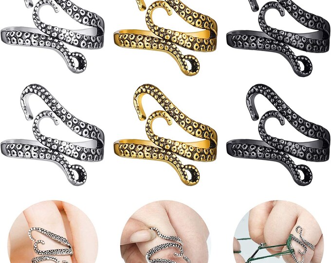 Yarn Guide Ring Adjustable Crochet Loop Rings Yarn Guide Etsy