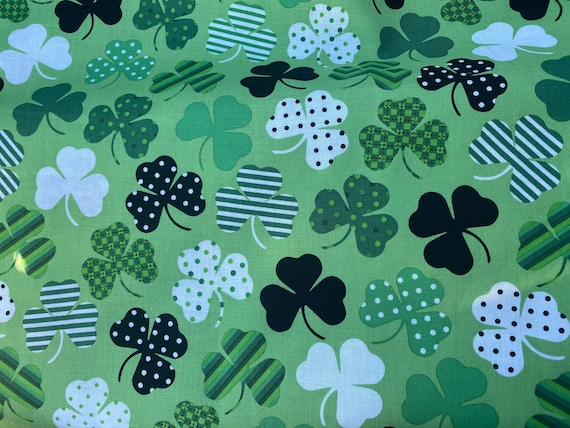 Shamrock ★ Cat  Shamrock Cotton Fabric, 21
