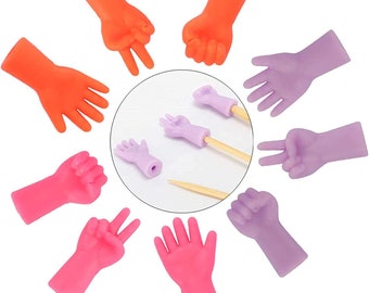 Fundas para puntas de agujas de tejer, tapón, 6 piezas, elige tu color, protectores de puntas de aguja para tejer, funda para puntas de aguja para tejer a mano, tapa de aguja