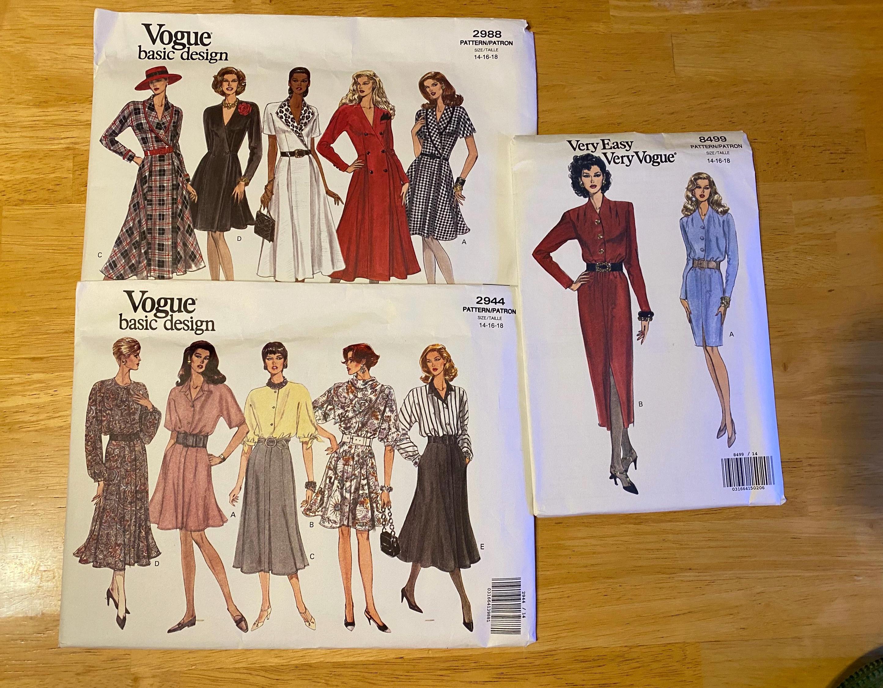 Vogue - 8789 patroon vintage jurk uit 1957