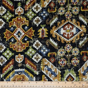 Southwestern Duck Fabric, Fat Quarter, By the Yard,  fabric, duck fabric, white fabric