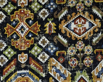 Southwestern Duck Fabric, Fat Quarter, By the Yard,  fabric, duck fabric, white fabric