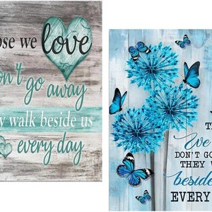 Those We Love Diamond Art Kit *Choose Your Kit* Butterfly, Flower Diamond Painting Kit, Heart Diamond Art Kit, Gift Idea, Floral Wall Decor