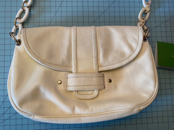 Kate Spade Purse, Leather shoulder bag, Creamy Wh… - image 5