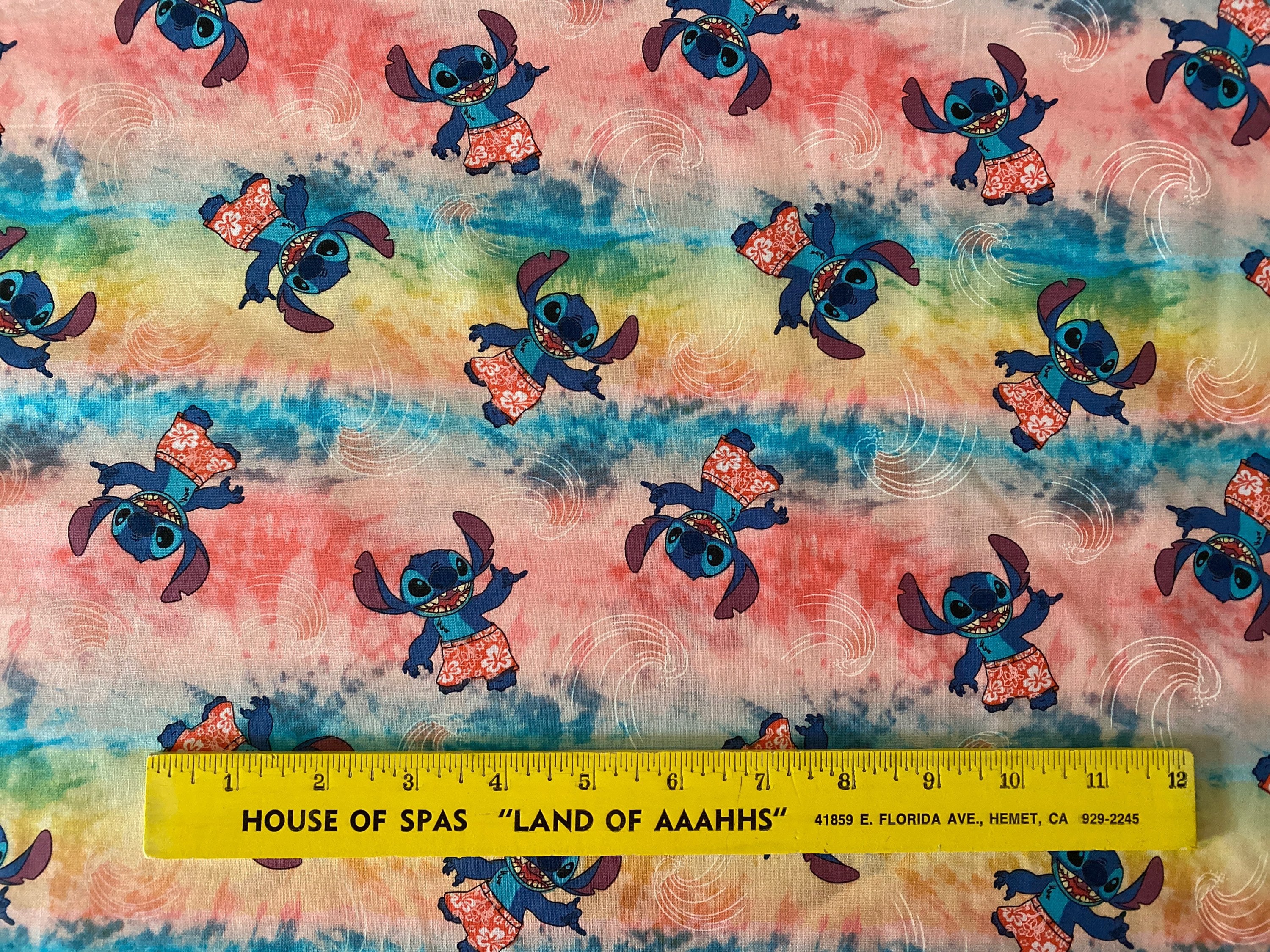 0.5X1.1 Meter Disney Lilo Stitch Cotton Fabric for Kids Clothes