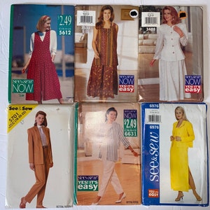 Butterick Sewing Patterns, 3408, 3531, 5701, 6631 or 6976,  *You Choose, Uncut Size 18-22, top, jacket, skirt, pants, dress pattern