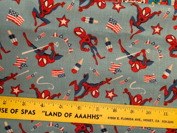 Spiderman Marvel Meterware Spider-Man Baumwollstoff Fat Quarter