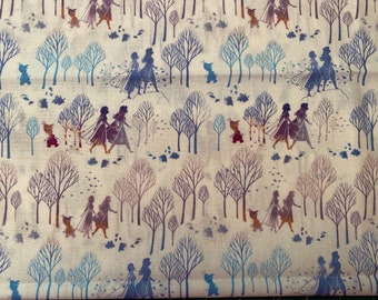 Gefrorene Disney Baumwolle Stoff Fat Quarter oder 1/4 Yard, Disney Stoff, gefroren Stoff, Elsa Stoff, Olaf Stoff