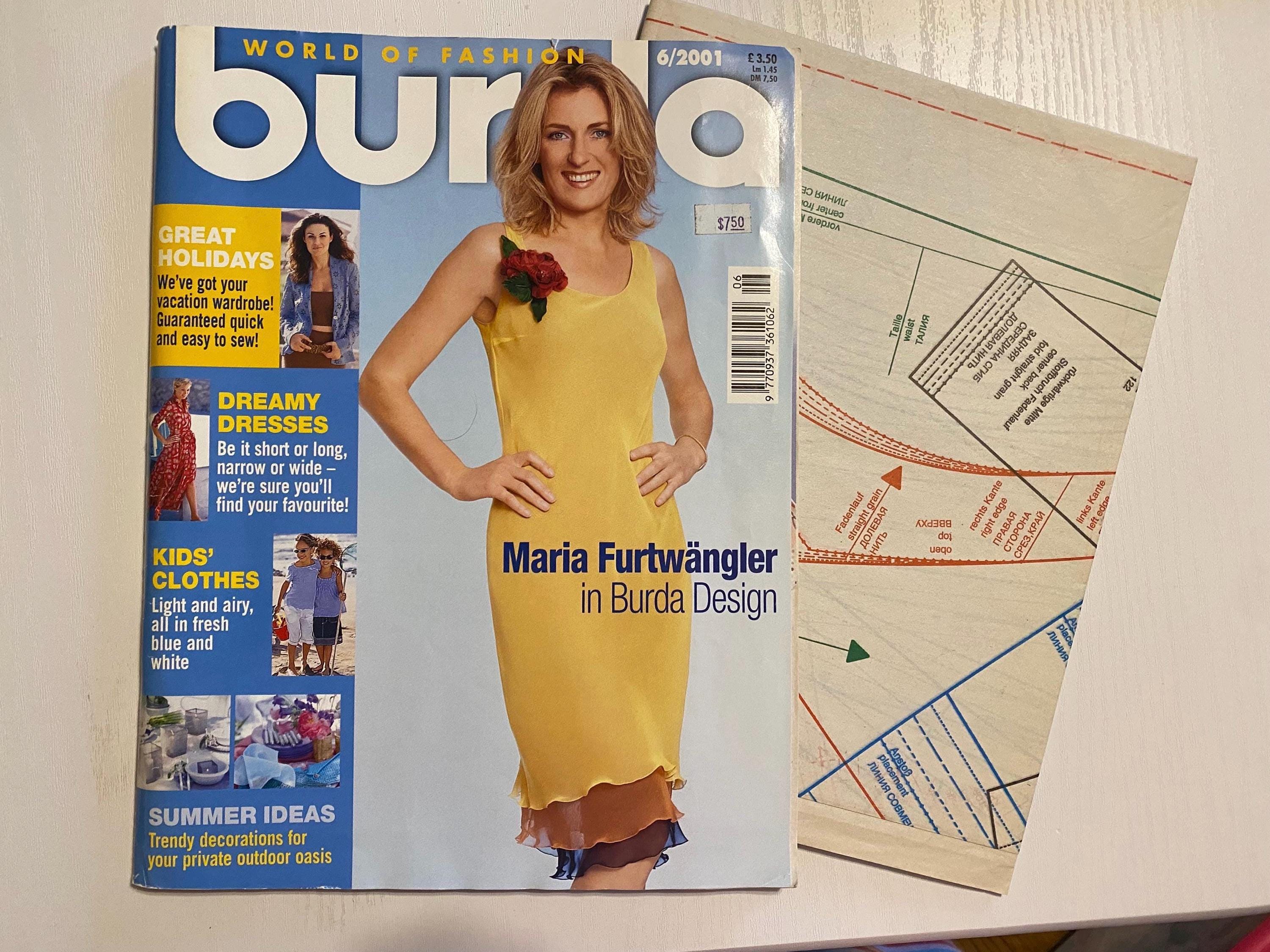 Burda Magazine Choice, Sewing Pattern Sheet Included, 8/2001, 6/2001 or ...