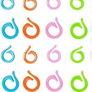 Plastic Stitch Markers, 50 Stitch Markers, knitting Counter, Knitting, Crochet, Weaving, Crafting Tools