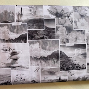 Einfarbiger inspirierender Baumwollstoff, Fat Quarter oder Meterware, Quilting Stoff, Jesus Stoff, Inspirationsstoff, christlicher Stoff
