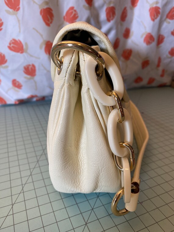 Kate Spade Purse, Leather shoulder bag, Creamy Wh… - image 8