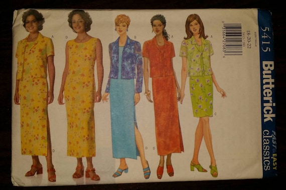 Woman Sizes UNCUT JACKETS COAT DRESS Choose Yours! Many BUTTERICK