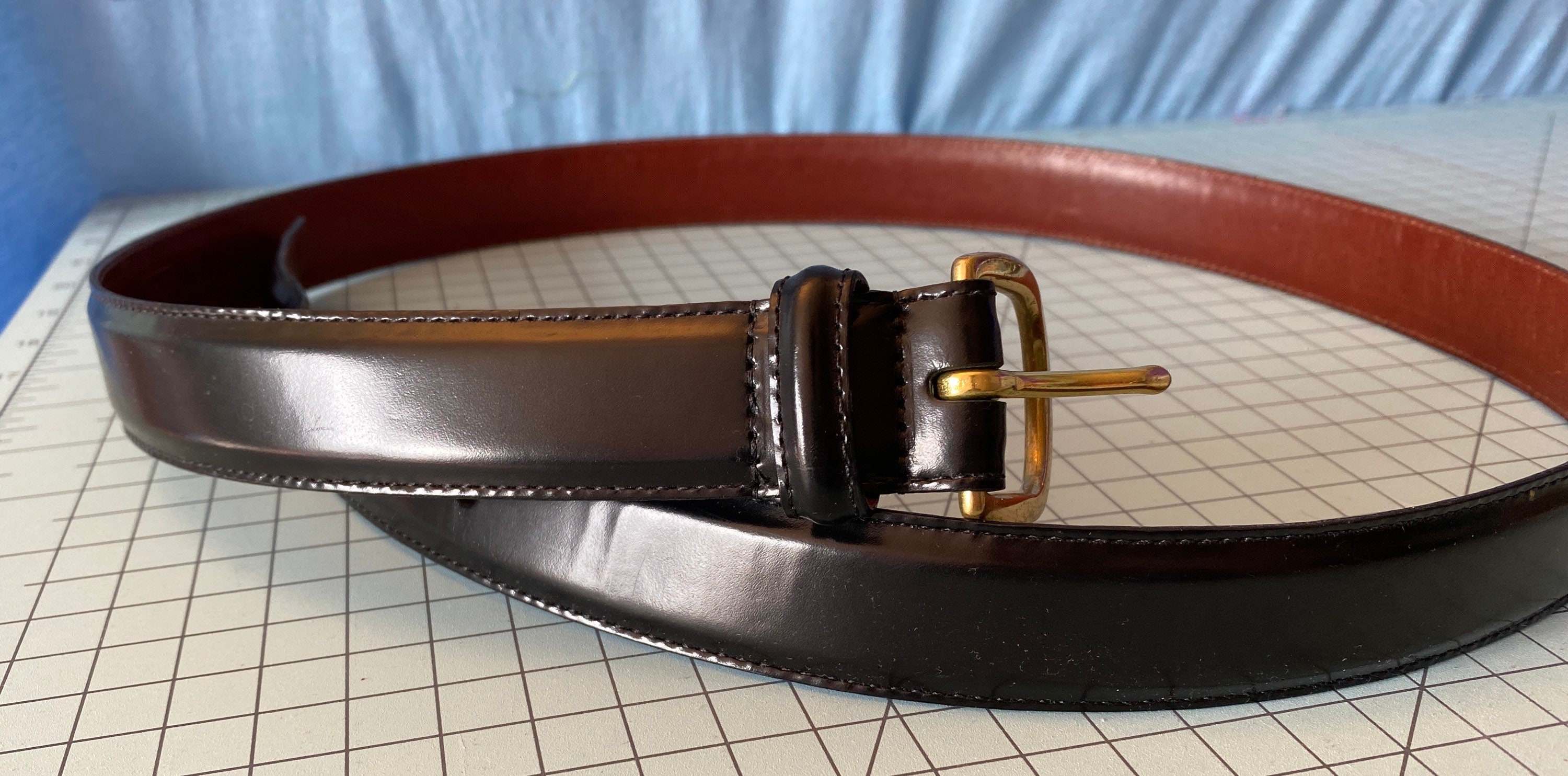 Coach Black Leather Belt Men's Size 42 