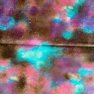 Galaxy Cotton Fabric, Fat Quarter, By the Yard, quilting fabric, stars fabric, night sky fabric, Aurora Fabric, galaxy fabric