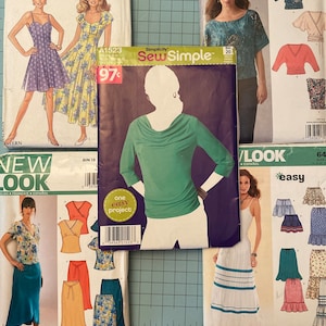 New Look Sewing Pattern 6495 partially cut or 6702, *You Choose* Uncut, Misses' Sizes 6-16, dress, top, skirt