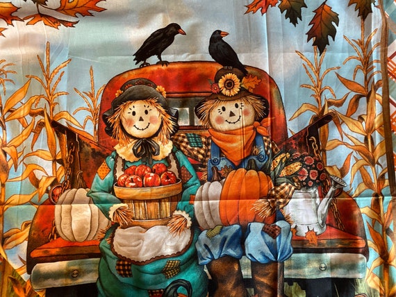 Harvest Fabric Panel Thanksgiving Panel Approx. 35 X - Etsy