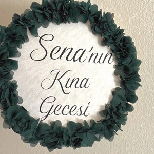 Kina Gecesi Tefti/ Kina Tefti/ Nedime Tefti/ Kina Gecesi Dekorasyon/ Henna evening accessories image 3