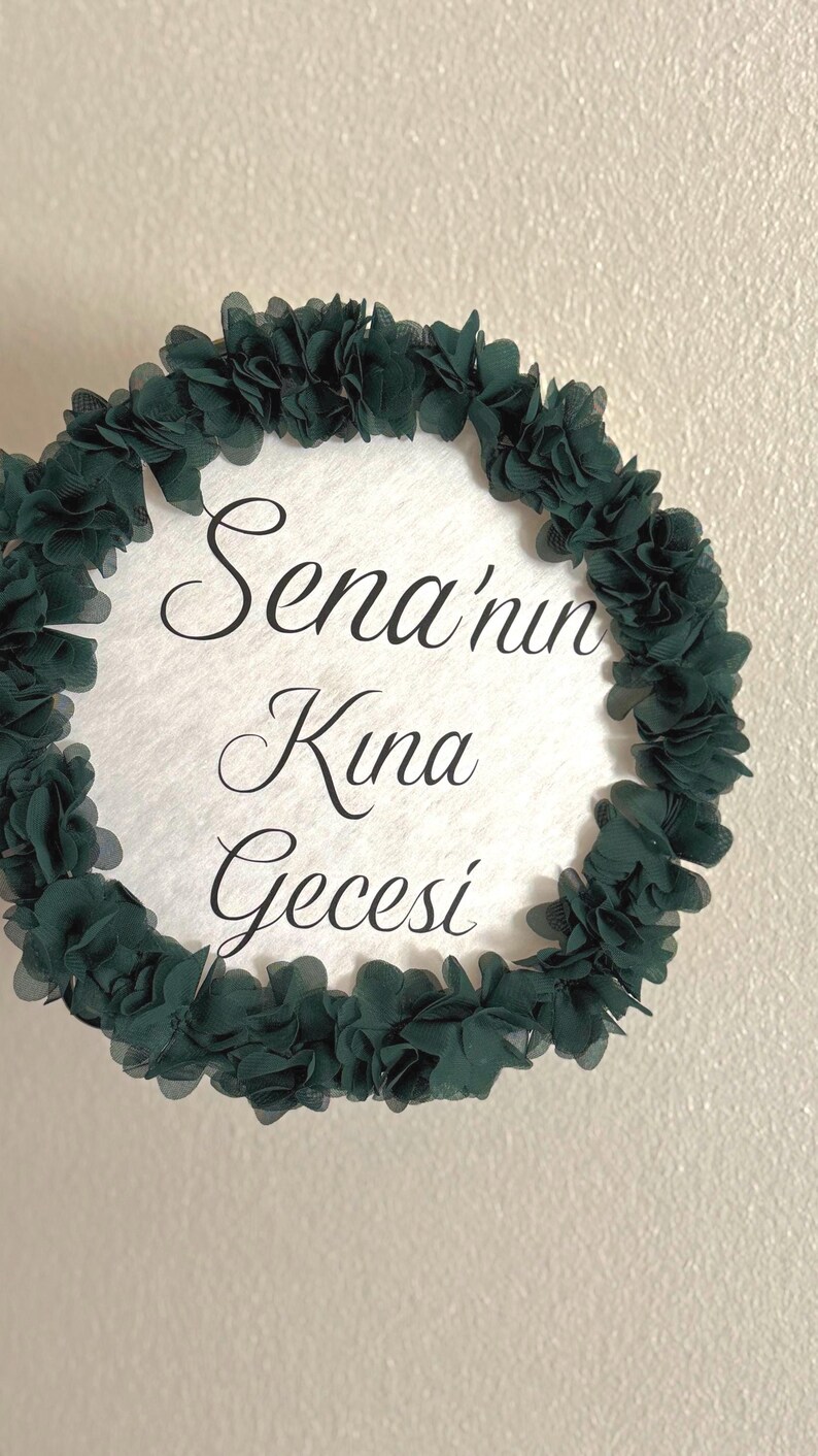 Kina Gecesi Tefti/ Kina Tefti/ Nedime Tefti/ Kina Gecesi Dekorasyon/ Henna evening accessories image 3