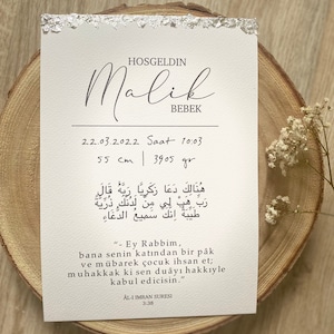 Pasgeboren kaart/baby cadeaukaart/Bebek Karti/Bebek Hediyesi