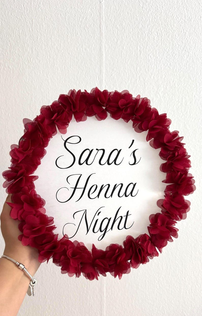 Kina Gecesi Tefti/ Kina Tefti/ Nedime Tefti/ Kina Gecesi Dekorasyon/ Henna evening accessories Bordo