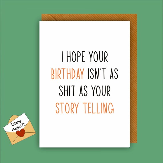 Funny Card Funny & Cheeky Birthday Card - Rude Humour For Brother ...