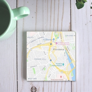 May include: A map of Providence, Rhode Island, showing the downtown area with major streets and landmarks, including Providence Place, the Rhode Island Hospital, and the Providence Children's Museum.