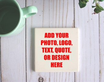 Customized Photo Coaster For Family Reunion,Square Personalized Sandstone Coasters With Cork Bottom,Custom Logo Coasters With Your Design