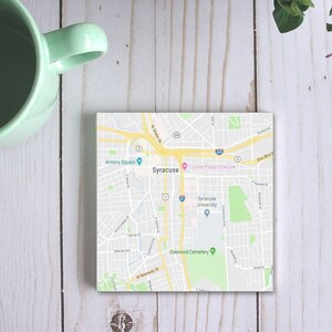 Custom Map Coasters, Middle Earth Map Travel Gift Idea, Personalizado Sandstone City Map Travel Coasters, Square Stone Coasters, Travel Buddy Gift