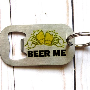 Abridores personalizados de la botella de la cadena de la llave, regalos del llavero del abridor de la botella personalizada, regalos únicos de la cerveza para el amante de la cerveza, regalo de la casa para la barra casera