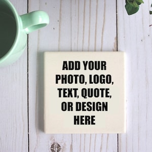 Square Sandstone Personalized Coasters With Cork Bottom,Customized Picture Photo Coasters,Stone Custom Coasters With Your Logo Quotes Text