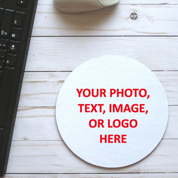 Make Your Own Custom Mousepad Gift,Unique Personalized Mousepad,Round Custom Mouse Mats,Customized Desk Accessories,Corporate Office Gifts