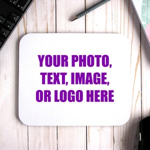Alfombrilla de ratón personalizada con fondo de goma negra, alfombrilla de ratón cuadrada personalizada, alfombrilla de ratón única para negocios, alfombrilla de ratón con logotipo