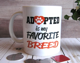 Personalized Coffee Mugs With Sayings For Dog Mom,Dog Dad,Cat Mom,Cat Dad,Custom Adoption Mug For Crazy Cat Lady Or Pet Dad,11 And 15 Ounce