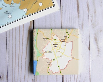 Machen Sie Ihre eigenen benutzerdefinierten Karte Untersetzer, Reise Untersetzer Geschenk für Reise-Freunde, Weltkarte Stein Untersetzer, personalisierte Untersetzer Jahrestagsgeschenke Set
