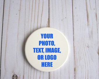 Posavasos fotográficos de piedra con fondo de corcho, posavasos personalizados de arenisca, posavasos personalizados absorbentes únicos, posavasos personalizados con logotipo