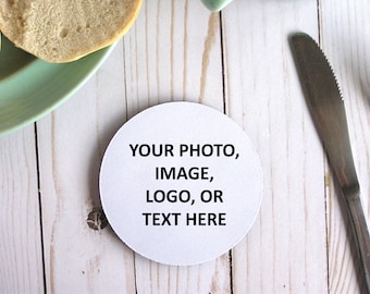 Make Your Own Custom Neoprene Coaster,Round Circle Personalized Coaster Set,Wedding Photo Coasters With Your Picture,Soft Quote Coasters