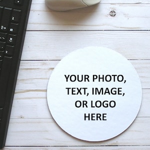 Custom Mouse Pad,Personalized Mousepad,Customized,Round,Make Your Own,Computer Geek Gifts,Sharp And Vibrant Colors,Designs Print Permanently