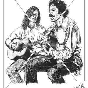 Jim Croce & Maury Muehleisen Original Drawing Ink Print