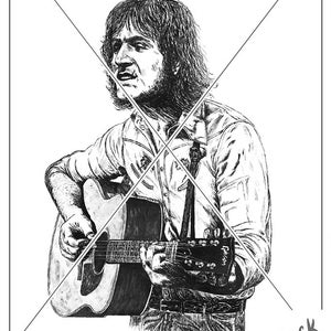 Ralph McTell Original Drawing Ink Print