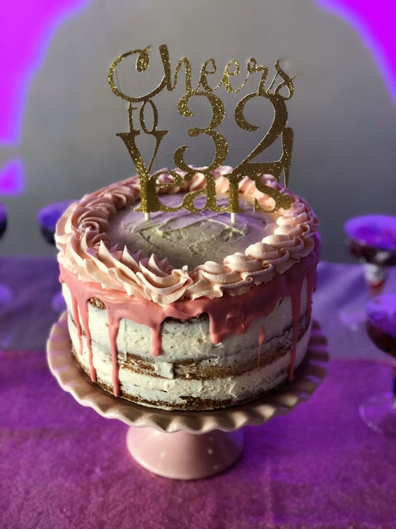 32nd Birthday Anniversary Cheers To 32 Years Cheers Soft Etsy